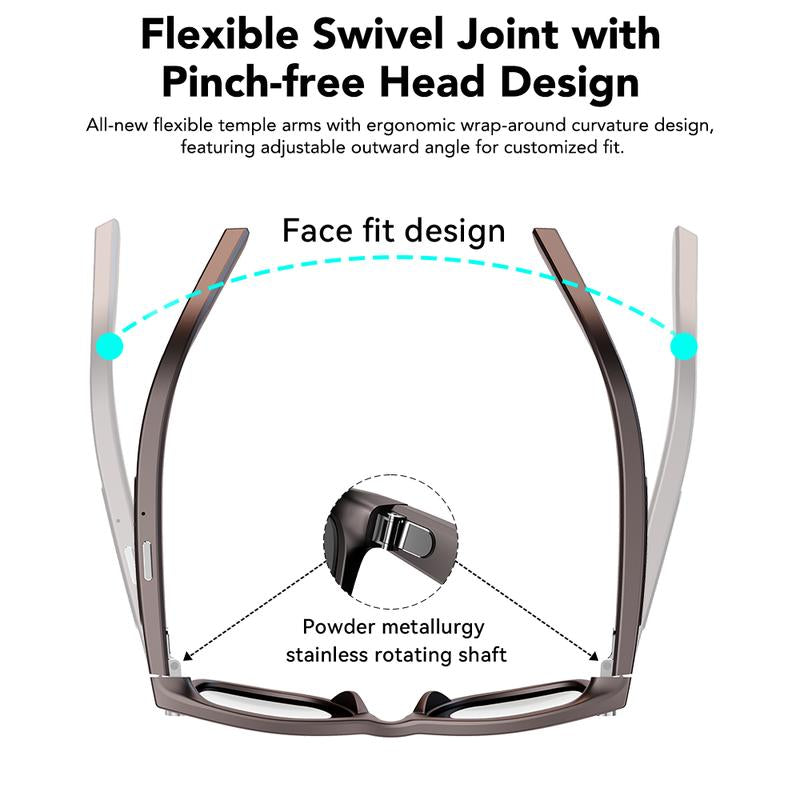 Smart AI Camera Glasses with 8MP Photochromic Lenses ,Button Touch Adjustment for Travel Outdoor Adventures Hands-Free Photography 160+Languages Real-Time Translation Bluetooth Wireless Wearable Video Recording UV Protection ,Black Friday & Cyber Monday